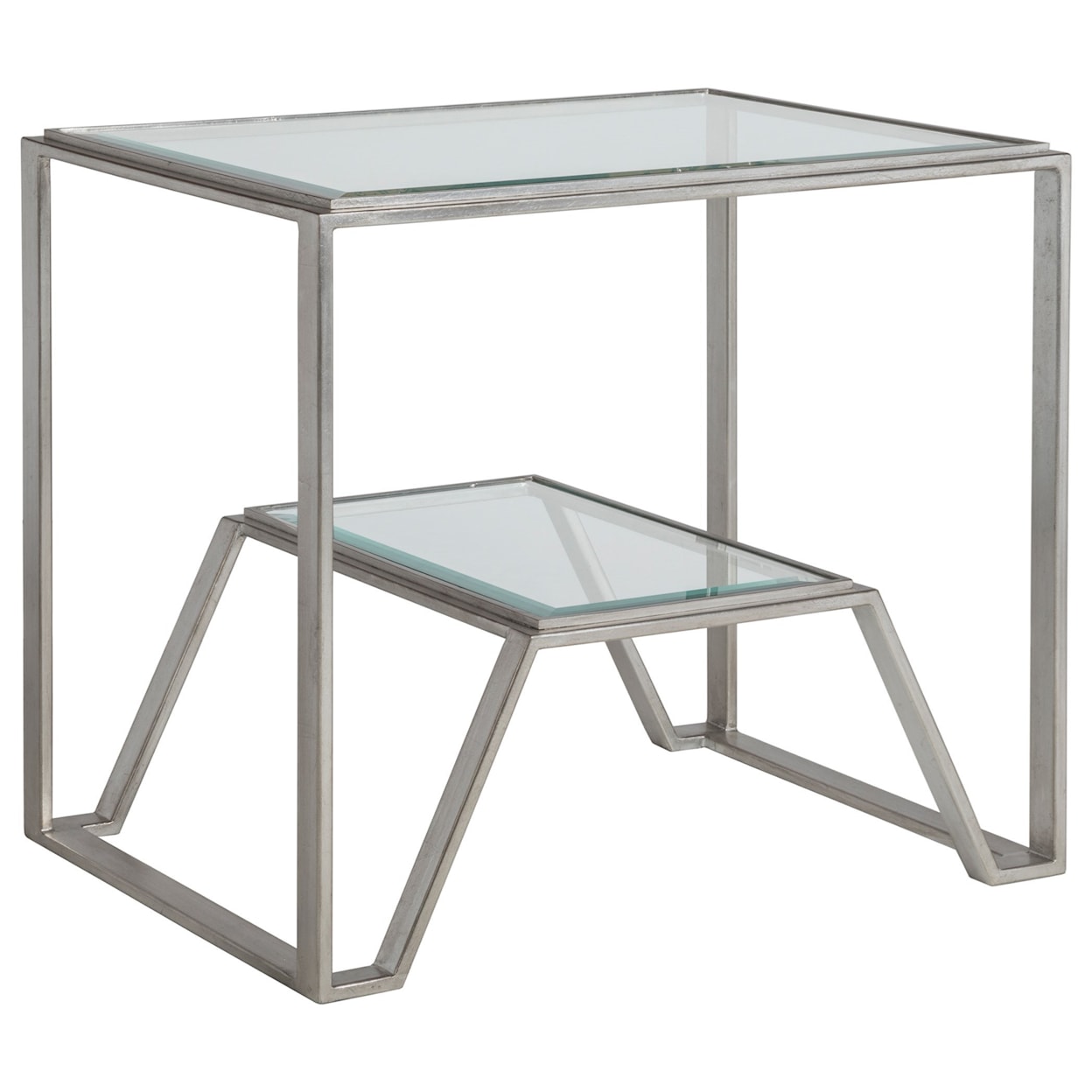 Artistica Artistica Metal Byron Rectangular End Table