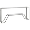 Artistica Artistica Metal Byron Contemporary Metal Console Table with Glass Top