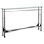 Artistica Artistica Metal Bruno  Transitional Metal Console Table with Glass Top