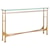 Artistica Artistica Metal Bruno  Transitional Metal Console Table with Glass Top