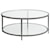 Artistica Artistica Metal Claret Round Metal Cocktail Table with Glass Top