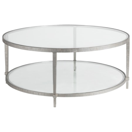 Claret Round Cocktail Table