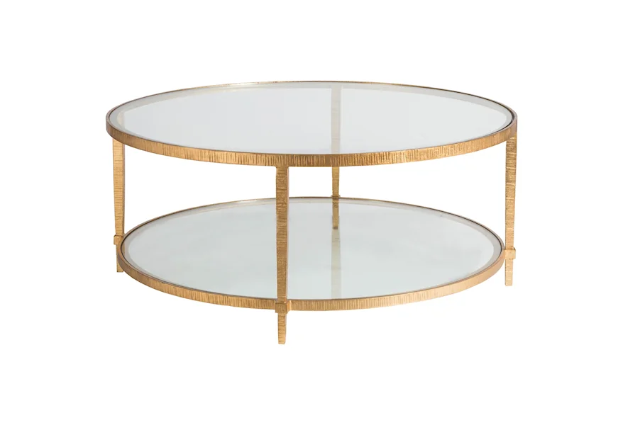 Artistica Metal Claret Round Cocktail Table by Artistica at Z & R Furniture