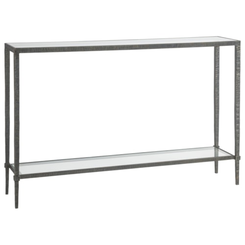 Claret Metal Console Table