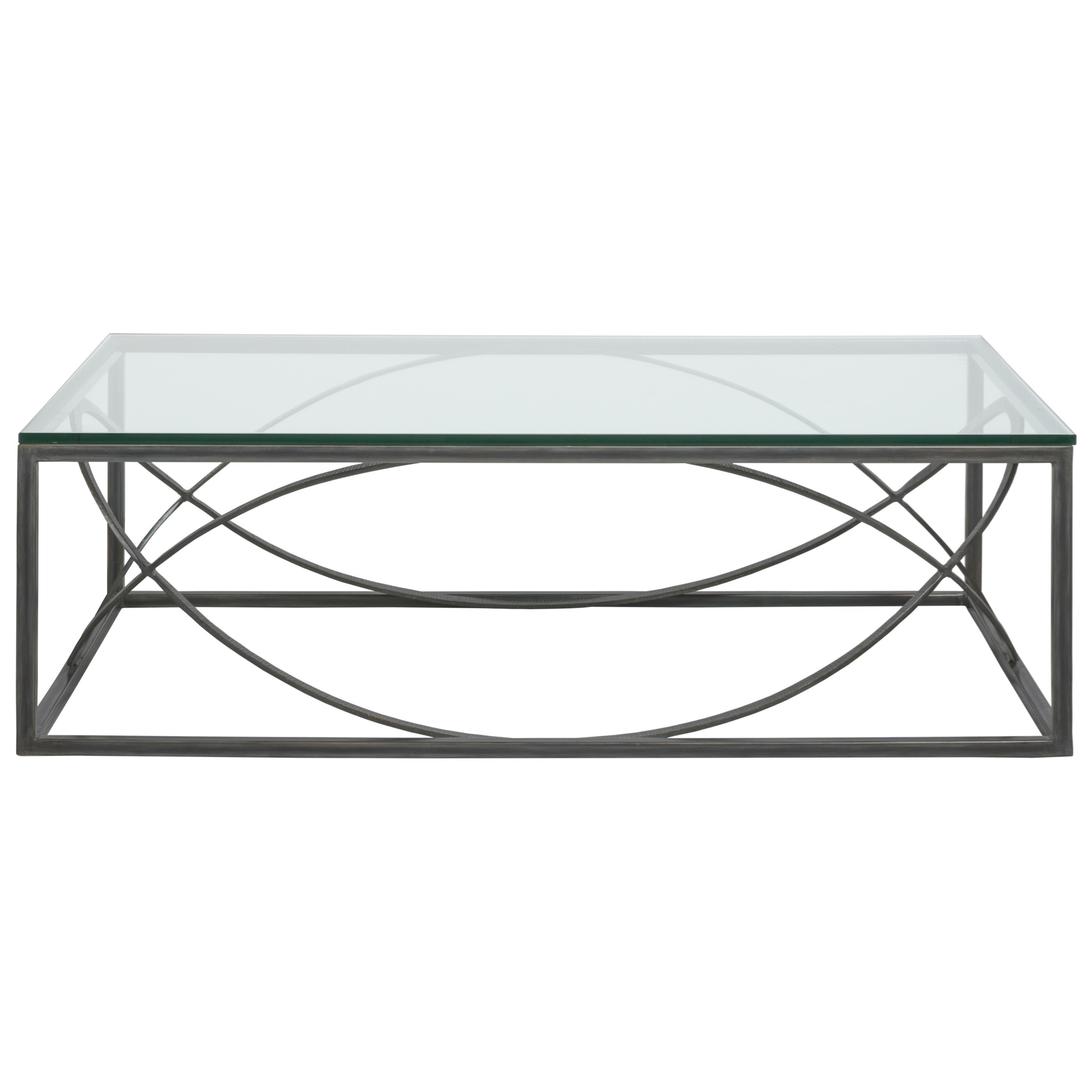 Artistica Artistica Metal Ellipse Rectangular Cocktail Table