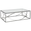 Artistica Artistica Metal Ellipse Rectangular Cocktail Table