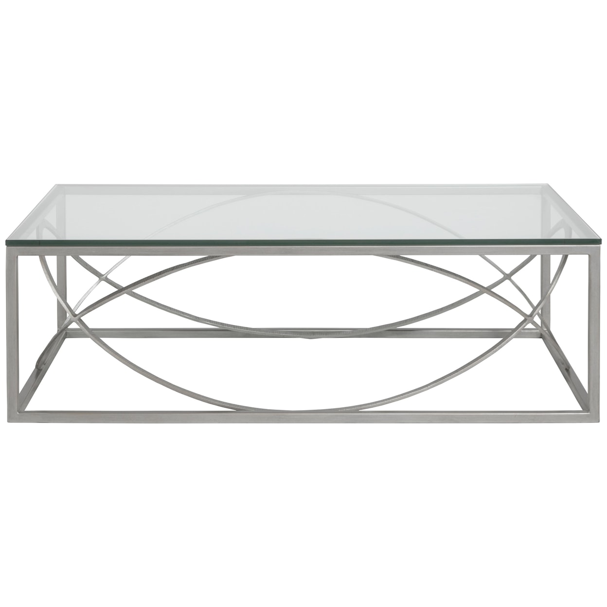 Artistica Artistica Metal Ellipse Rectangular Cocktail Table