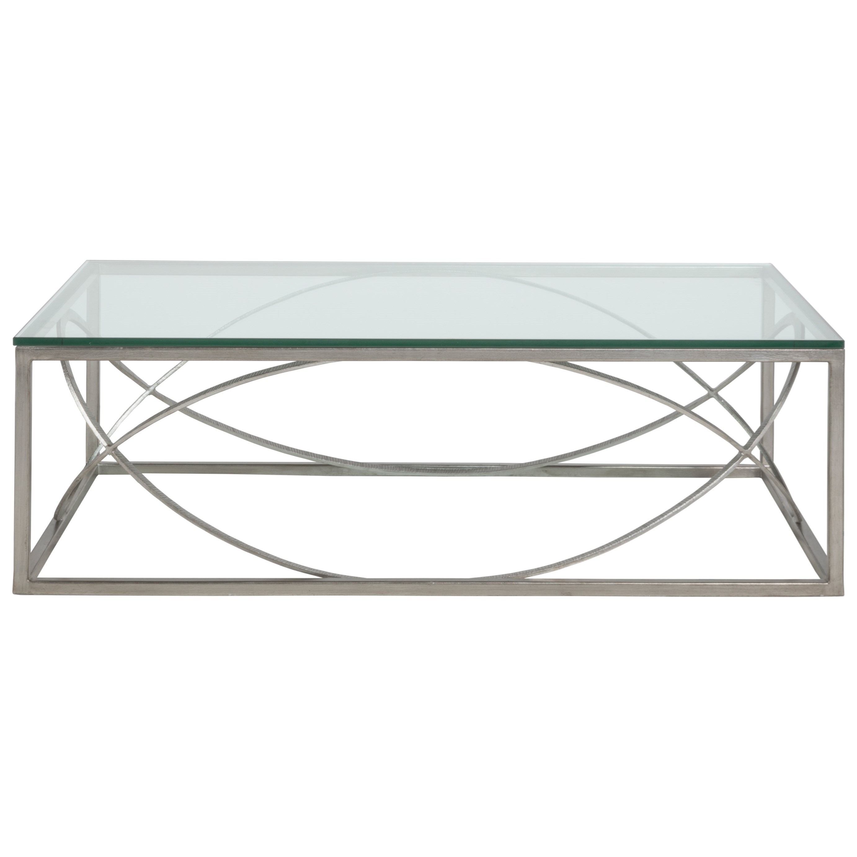 Artistica Artistica Metal Ellipse Rectangular Cocktail Table