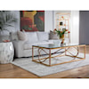 Artistica Artistica Metal Ellipse Rectangular Cocktail Table