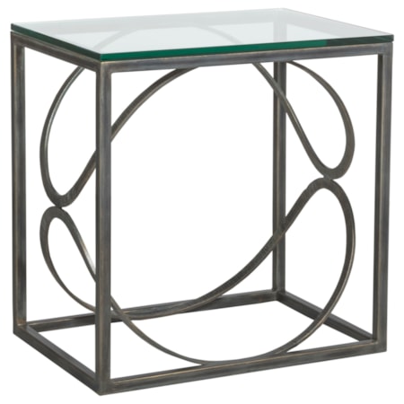 Ellipse Rectangular End Table