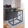 Artistica Artistica Metal Ellipse Rectangular End Table