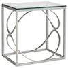 Artistica Artistica Metal Ellipse Rectangular End Table