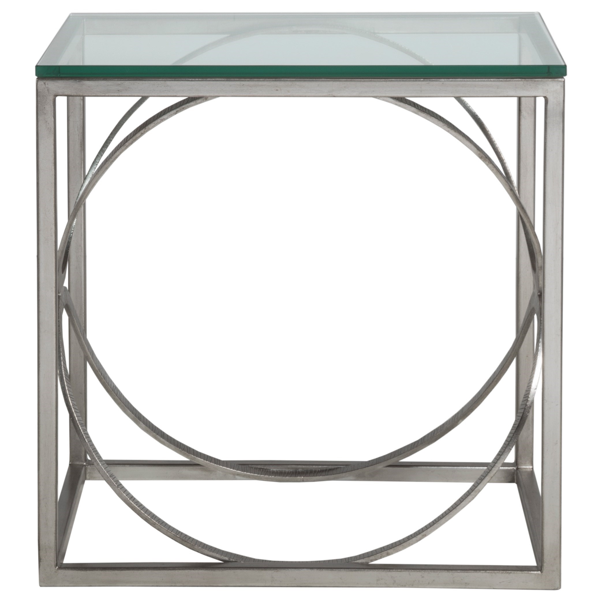 Artistica Artistica Metal Ellipse Rectangular End Table