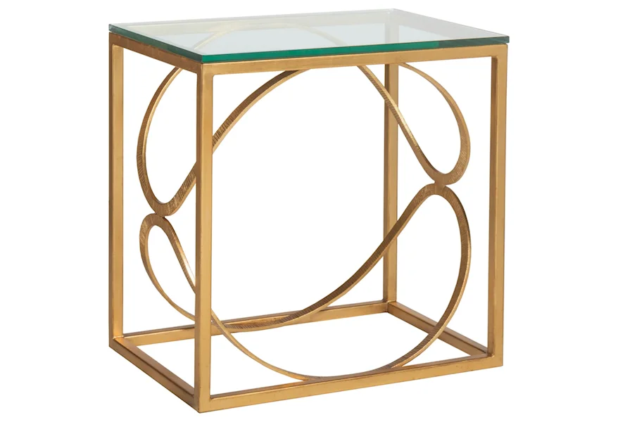Artistica Metal Ellipse Rectangular End Table by Artistica at Alison Craig Home Furnishings