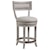 Artistica Cohesion Apertif Upholstered Swivel Counter Stool with Nailheads