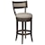 Artistica Cohesion Apertif Upholstered Swivel Barstool with Nailheads