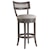 Artistica Cohesion Apertif Upholstered Swivel Barstool with Nailheads