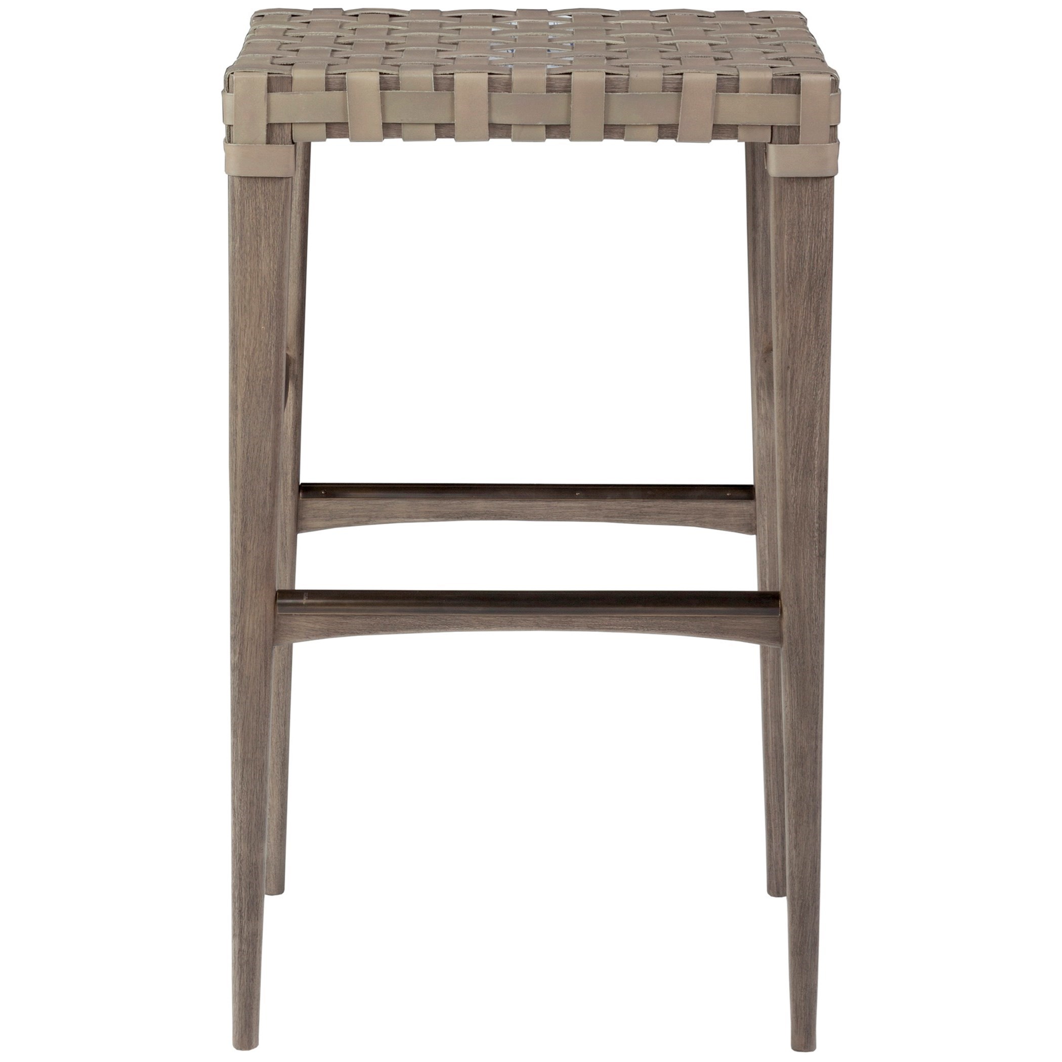 Milo Leather Backless Barstool