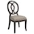 Artistica Cohesion Axiom Oval Back Side Chair with Upholstered Seat