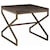 Artistica Cohesion Edict Square End Table with Metal Base