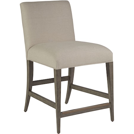 Madox Upholstered Low Back Counter Stool