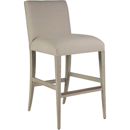 Madox Upholstered Low Back Barstool