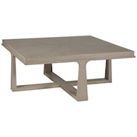 Rousseau Contemporary Square Wood Cocktail Table