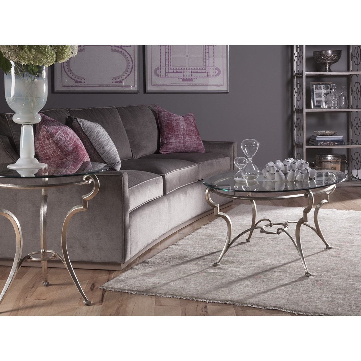 Artistica Colette Oval Cocktail Table