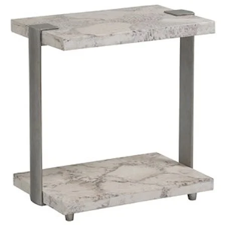 Contemporary Spot Table With Fossilized Coral