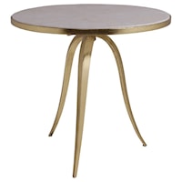 Glam Round End Table