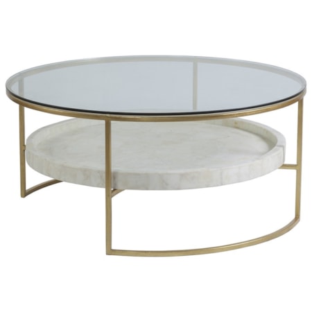 Round  41 Inch Cocktail Table