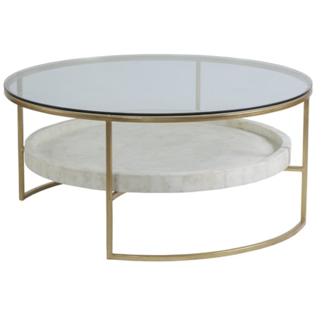 Round  41 Inch Cocktail Table