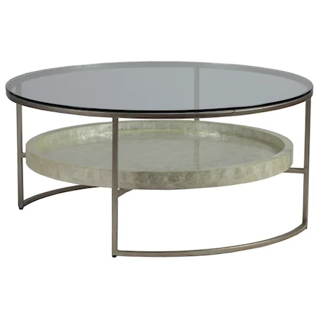 Round  41 Inch Cocktail Table