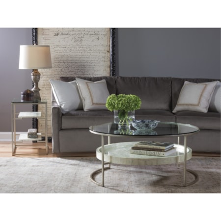 Round  41 Inch Cocktail Table