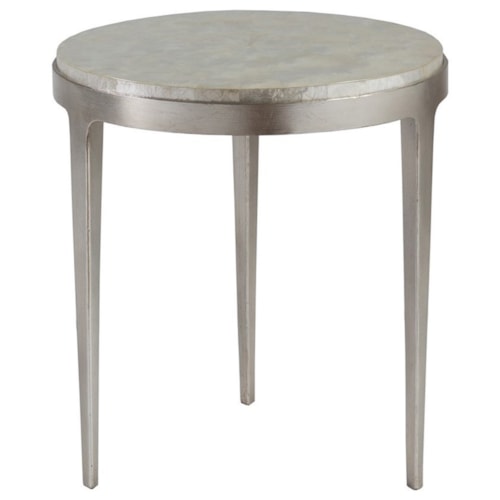 Contemporary Round Capiz Shell Spot Table