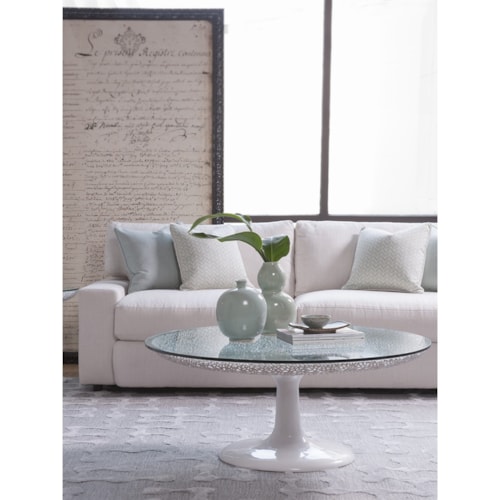 Contemporary Round Cocktail Table