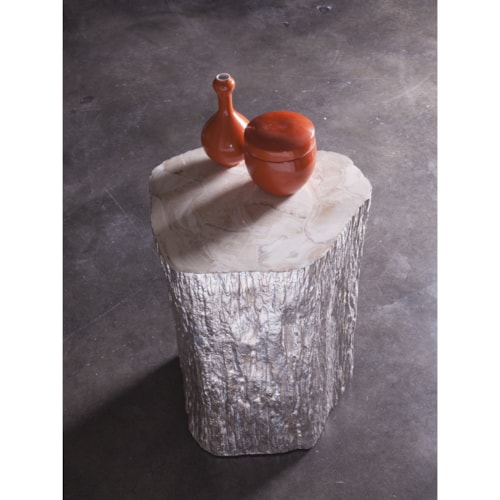 Trunk Segment Accent Table