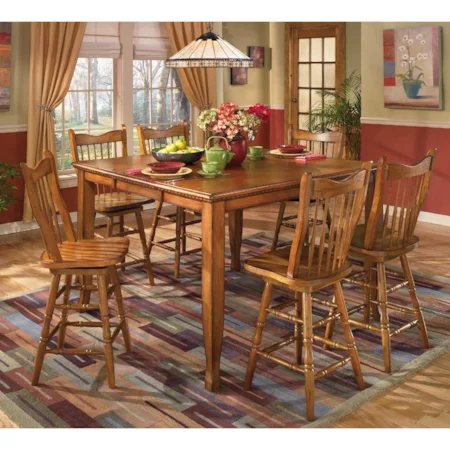 Counter Height Set and Mule Ear Stool Set