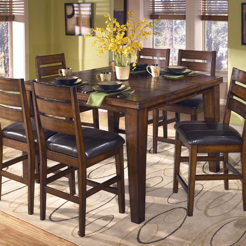 Ashley Furniture Signature Design Larchmont D442 32 Counter Butterfly Extension Table Del Sol Furniture Pub Tables