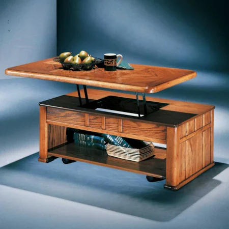 Lift-Top Motion Rectangular Cocktail Table