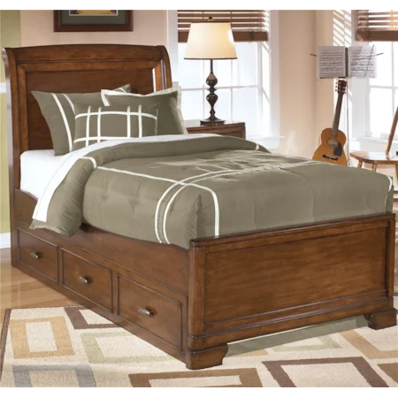 Twin Sleigh Bed With Storage