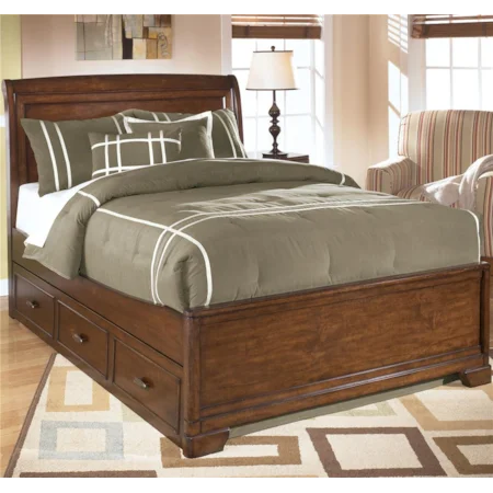 Full Sleigh Bed With Storage