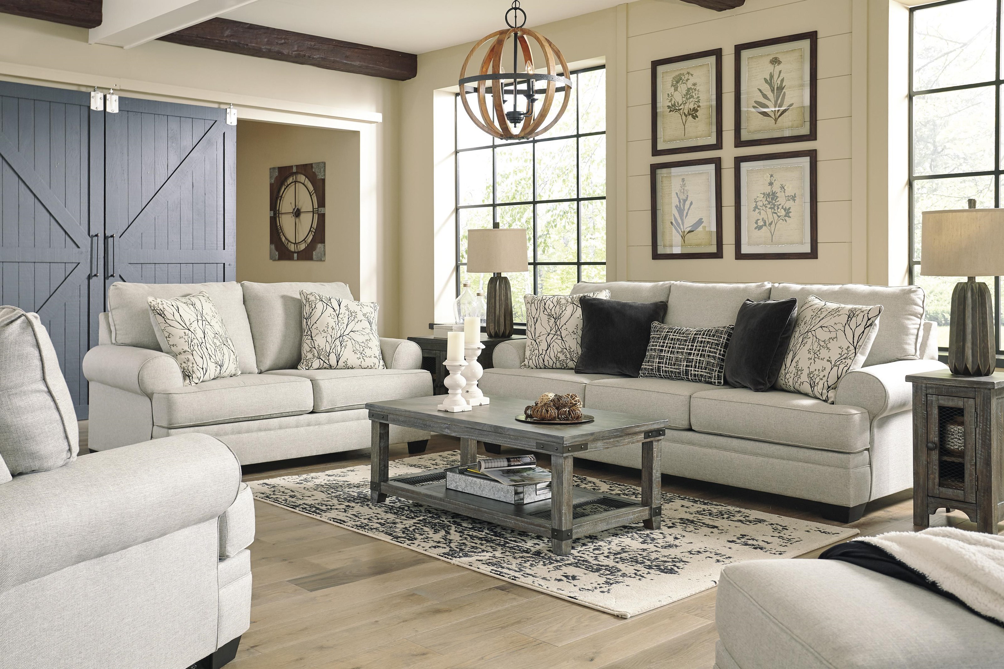 Sofa table with top stools ashley furniture