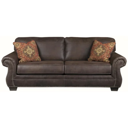 Queen Sofa Sleeper with Memory Foam Mattress