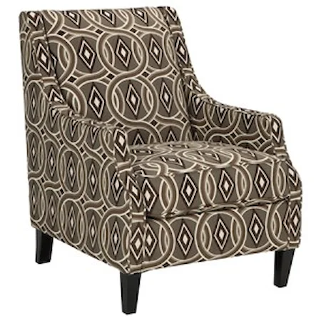 Accent Chair with Scoop Arms