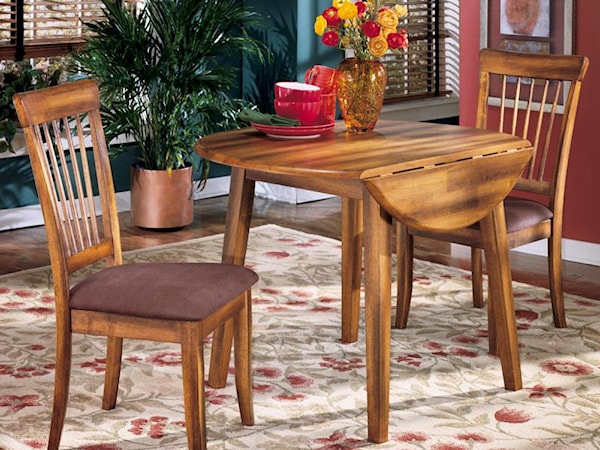 3-Piece Drop Leaf Table & Side Chair Set