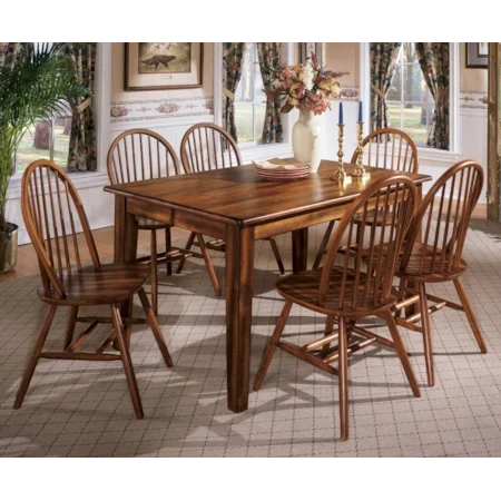 7-Piece 36x54 Ext ButterflyTable & Chair Set