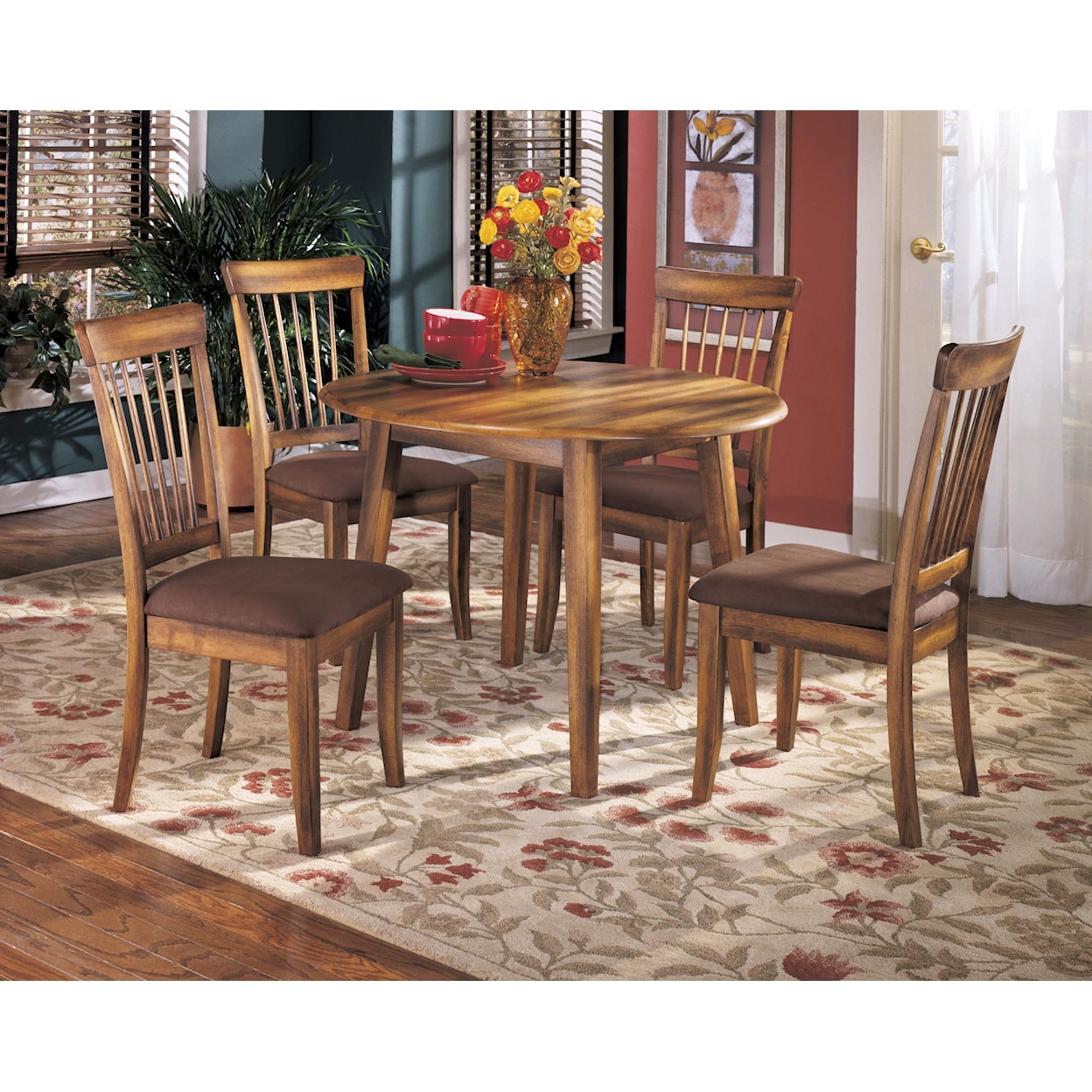 Ashley Furniture Berringer Round Drop Leaf Table
