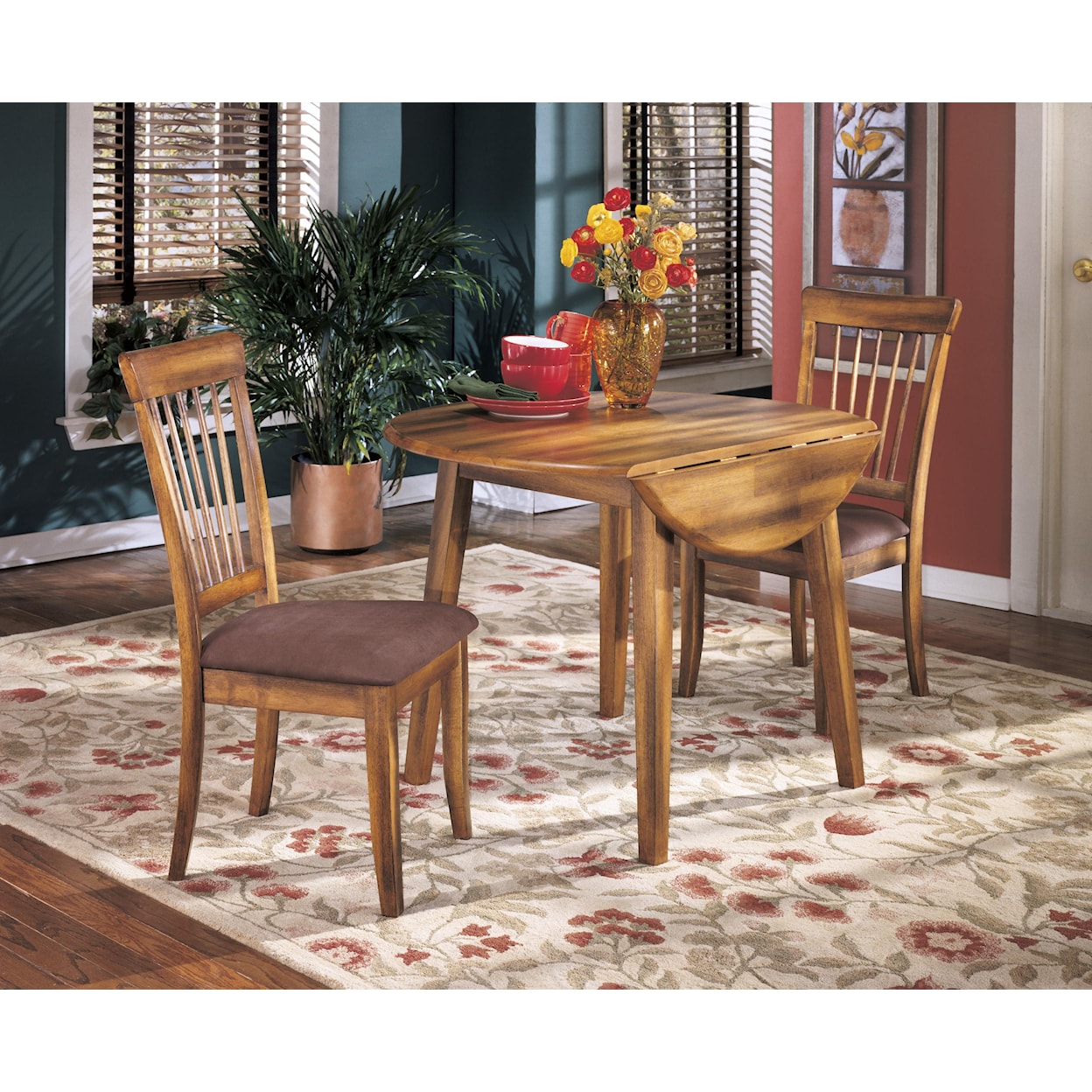 Ashley Furniture Berringer Round Drop Leaf Table