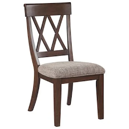 Dining Room Side Chair with Upholstered Seat